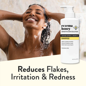 Champú nutritivo ECZEMA HONEY: cabello-brillante tras uso regular.