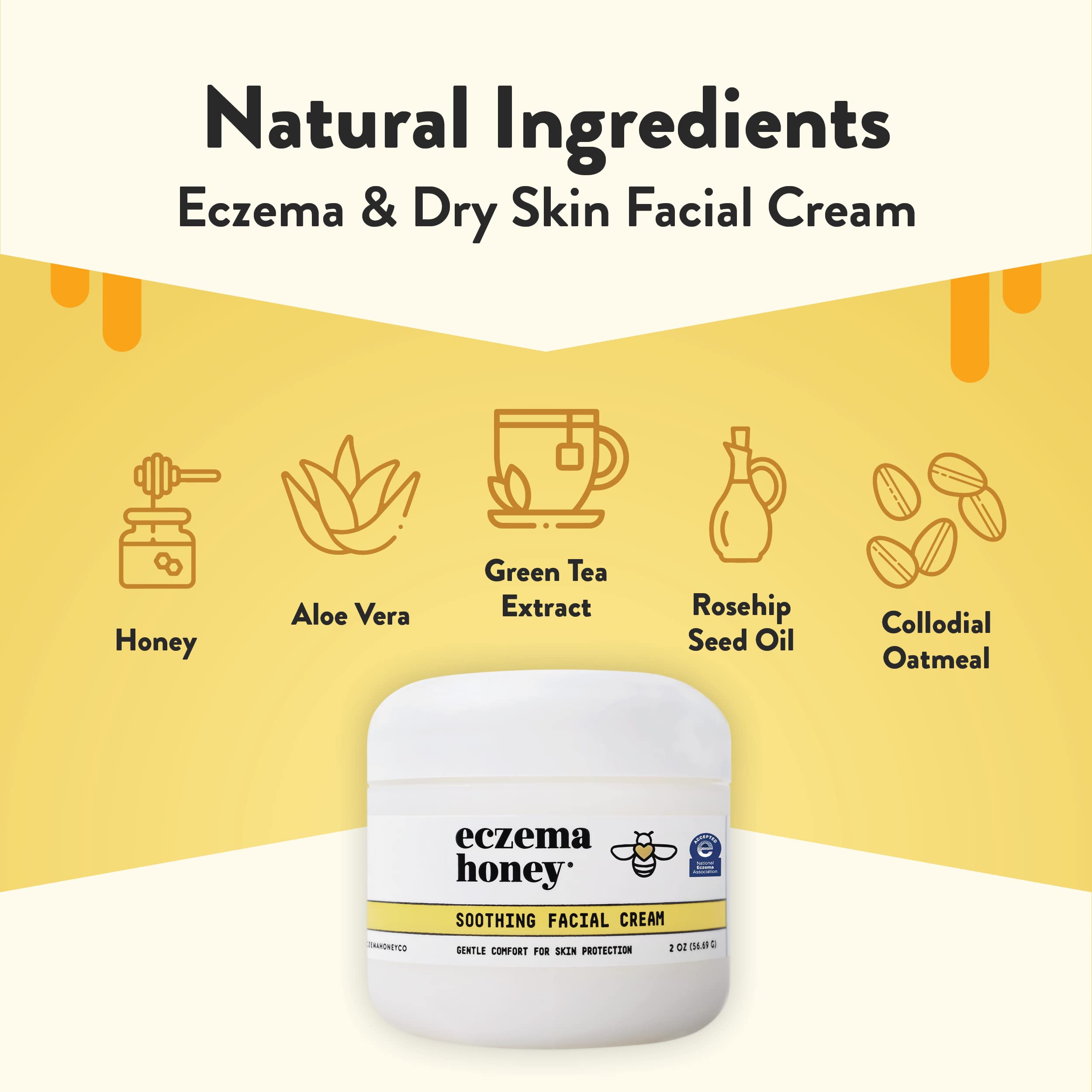 ECZEMA HONEY - Hydratation des lèvres pour peau sèche et irritée