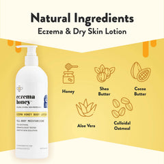 ECZEMA HONEY textura-ligera brinda alivio diario para piel seca.