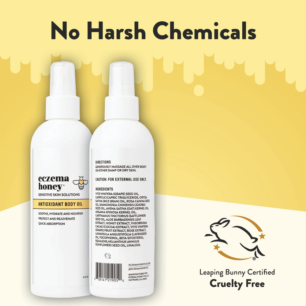 ECZEMA HONEY Textura suave que alivia la piel irritada tras el baño.
