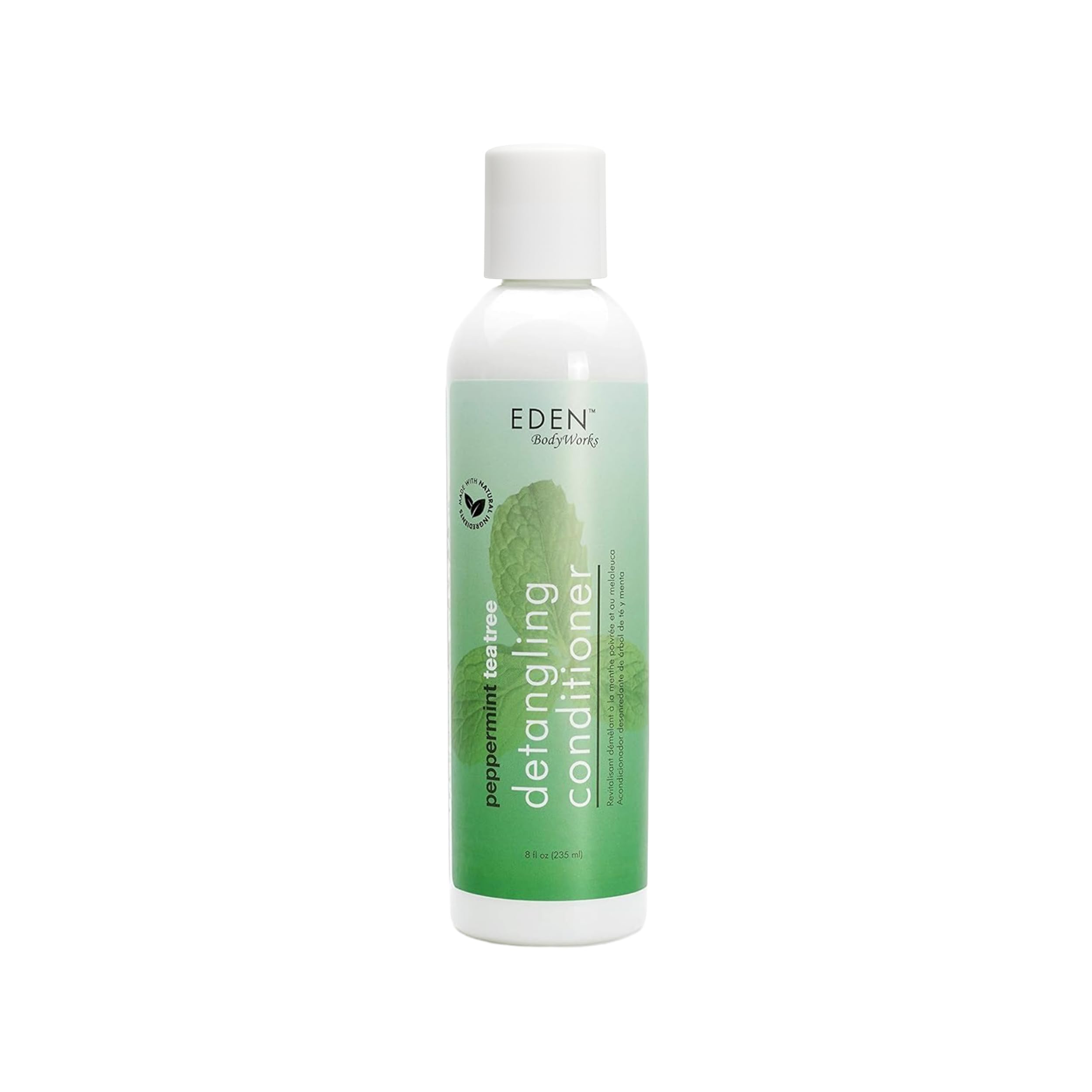 EDEN BodyWorks Acondicionador Menta Árbol de Té, botella 8 onzas, refresca el cuero cabelludo.
