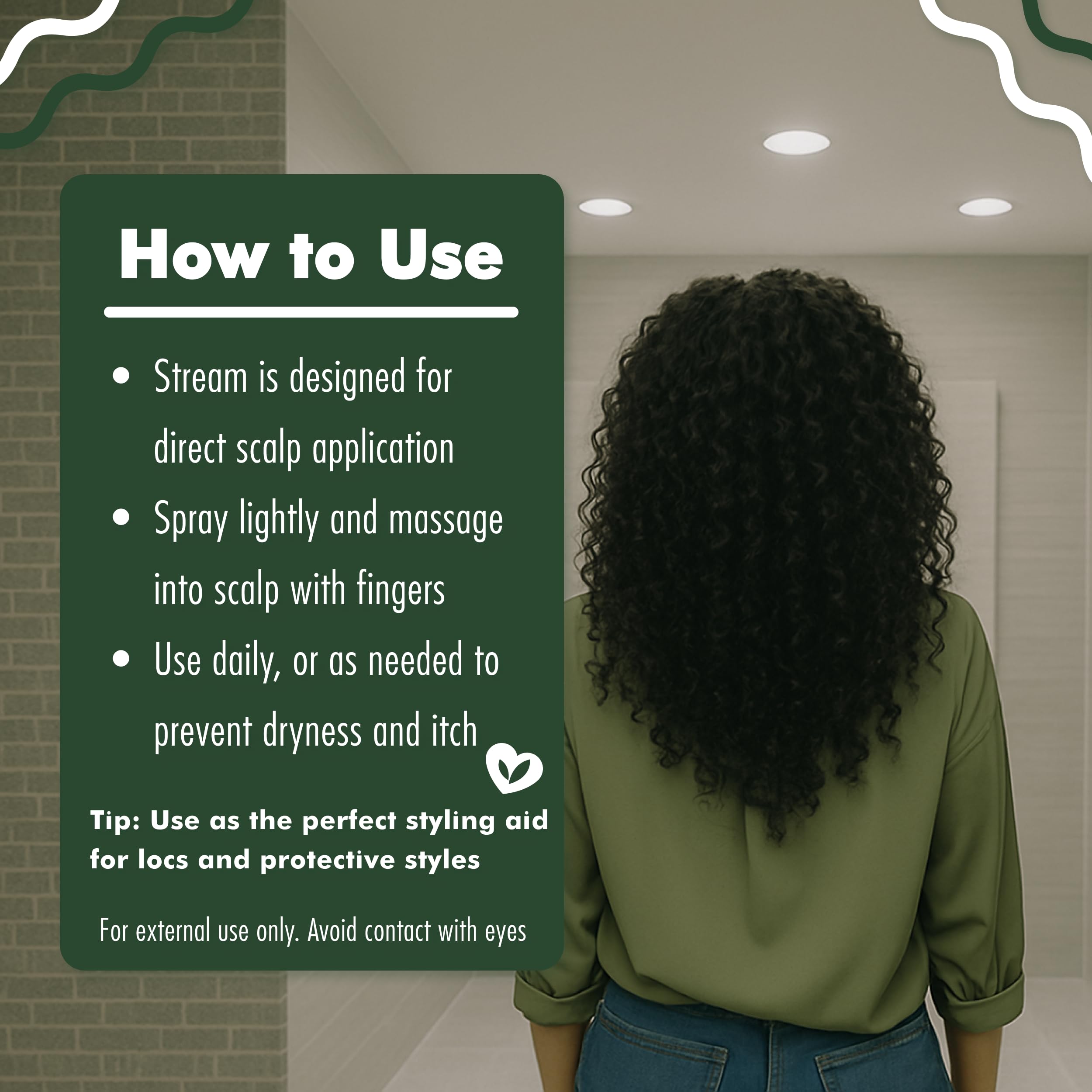 EDEN BodyWorks Peppermint Tea Tree Hair Oil nourishes ends for smoother texture.