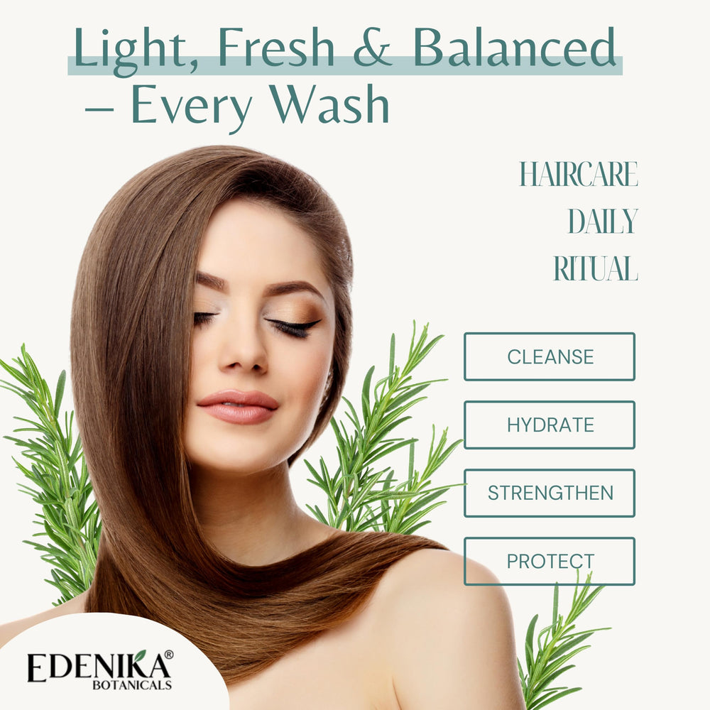 EDENIKA BOTANICALS rutina-diaria-cabello-suave facilita-peinado y cuidado diario.
