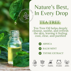 Ducha ritual con EDENIKA BOTANICALS Tea Tree Body Wash para uso diario.