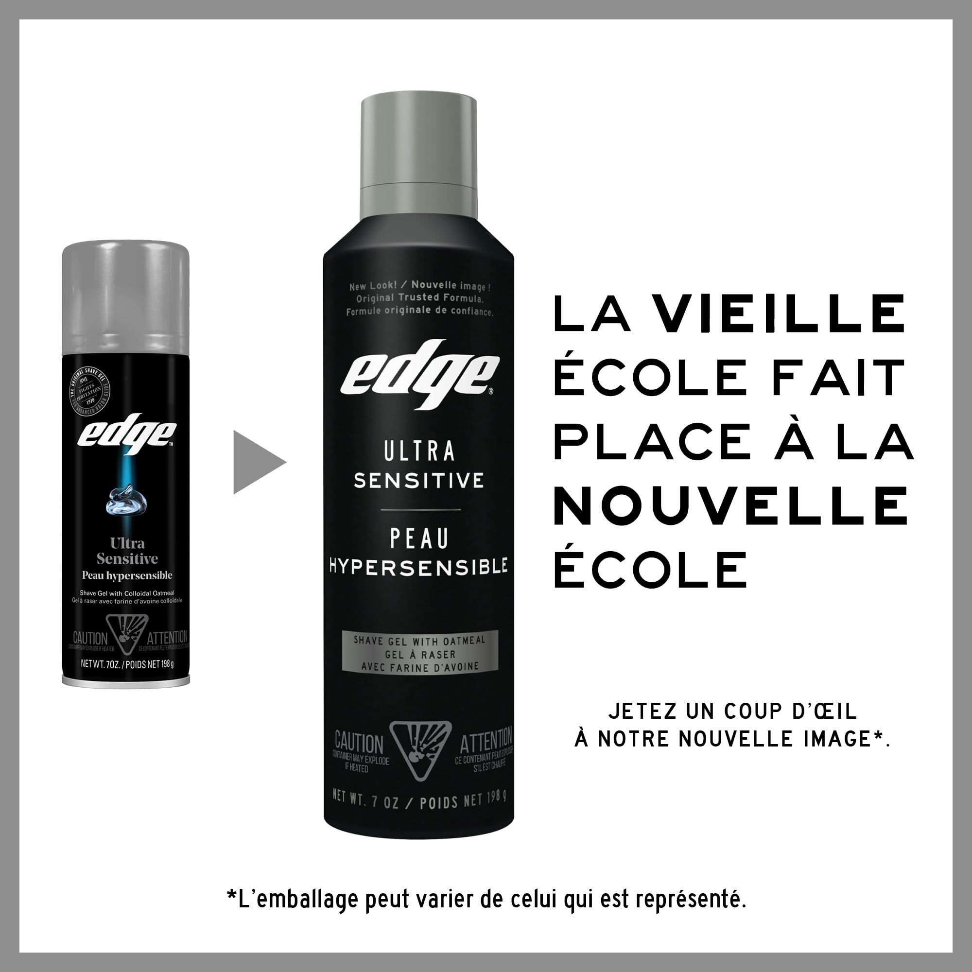 Efecto refrescante de Edge Ultra Sensible al contacto con la piel
