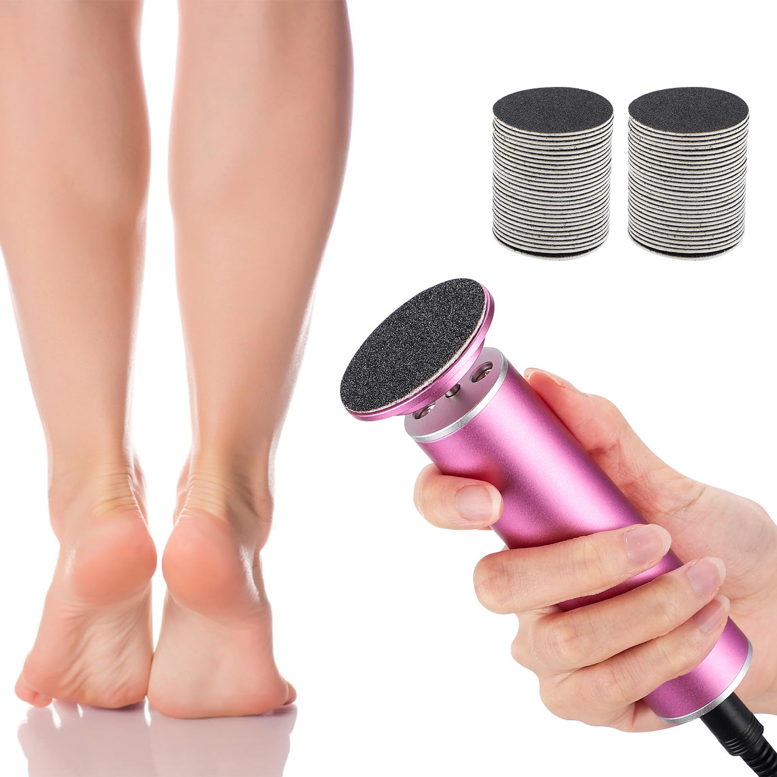 EDIFOLLY remover-callos eléctrico de 360 grados para pies suaves.