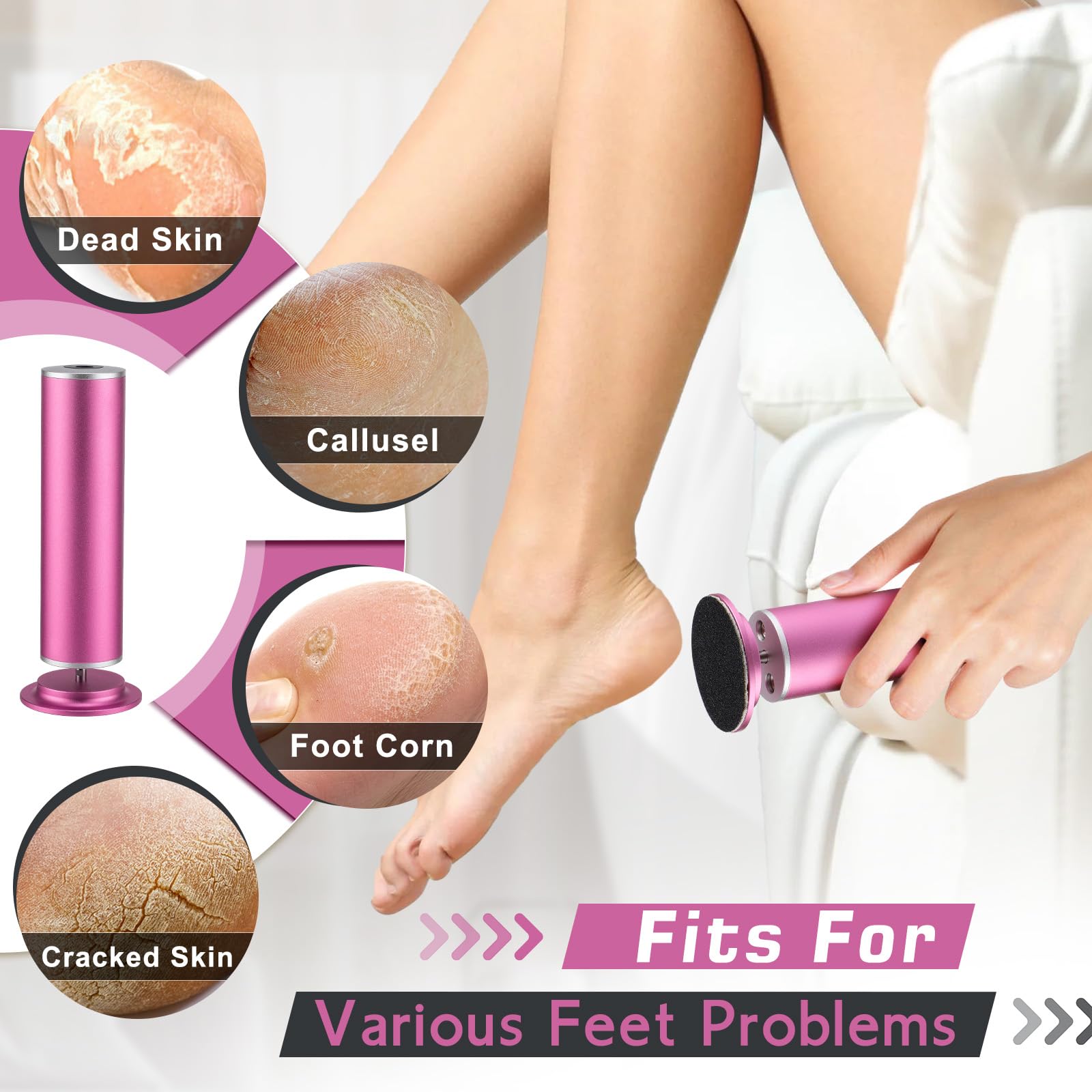 EDIFOLLY velocidad ajustable para pies, control preciso para remover callos.