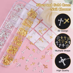 editTime Apliques de uñas con cruce y estrella para decoracion profesional