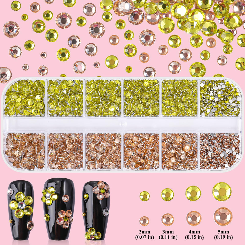 editTime cristales coloridos para uñas brillantes y combinaciones.