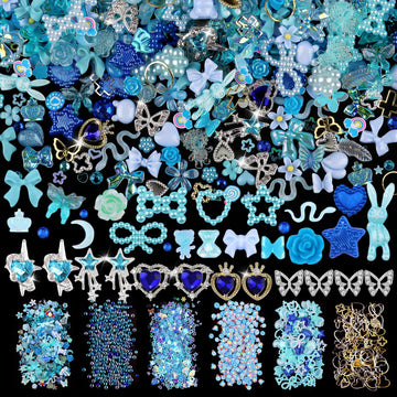 EditTime kit 3D para uñas con mezcla brillante de 650 piezas, ideal para brillo.