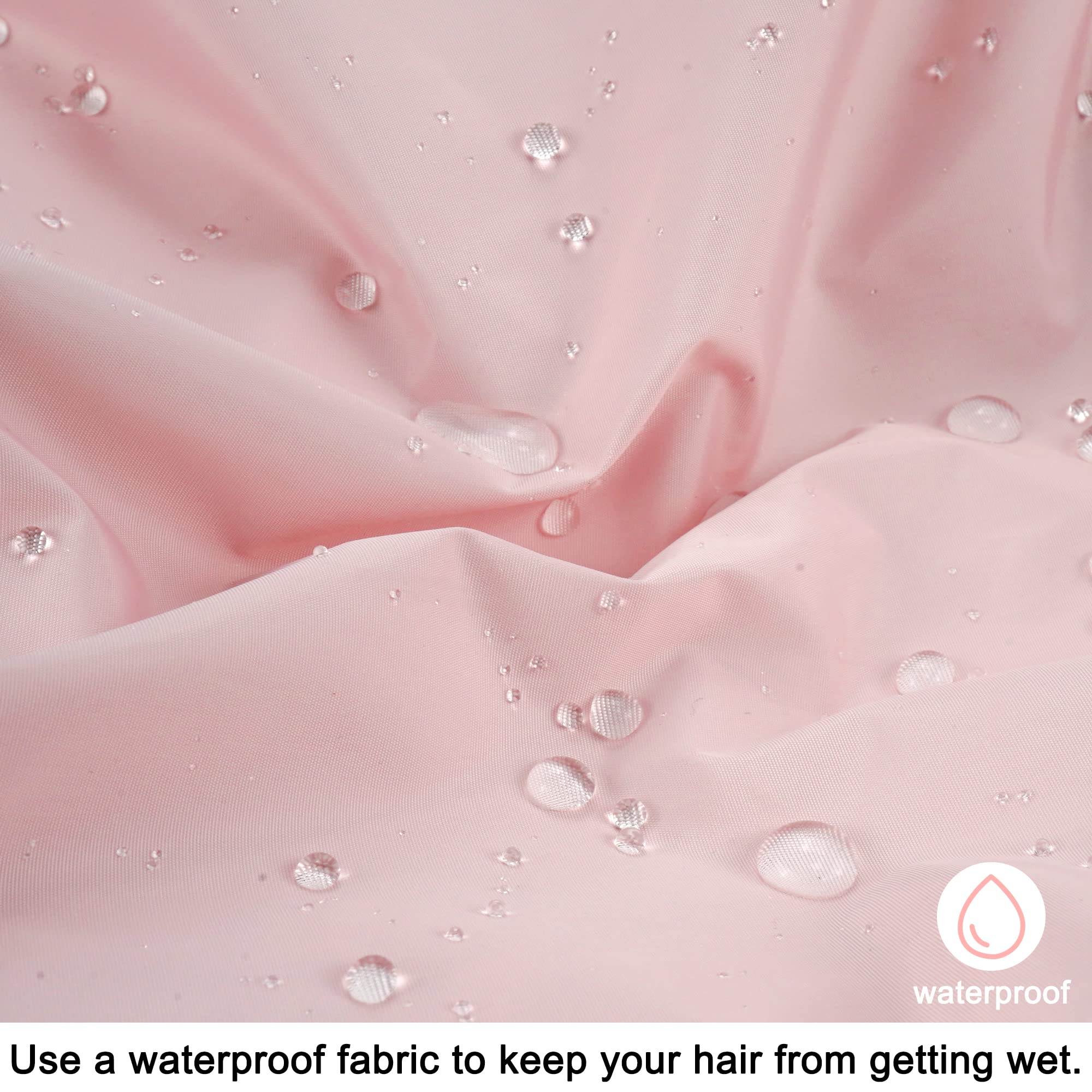 Edoneery gorro de ducha para cabello largo y trenzas mantiene el cabello seco