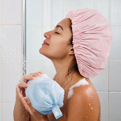 Gorro de ducha Edoneery para cabello largo evita salpicaduras