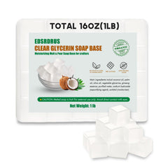 EDSRDRUS base de glicerina transparente, cubos 0.8 oz para jabones DIY fáciles.