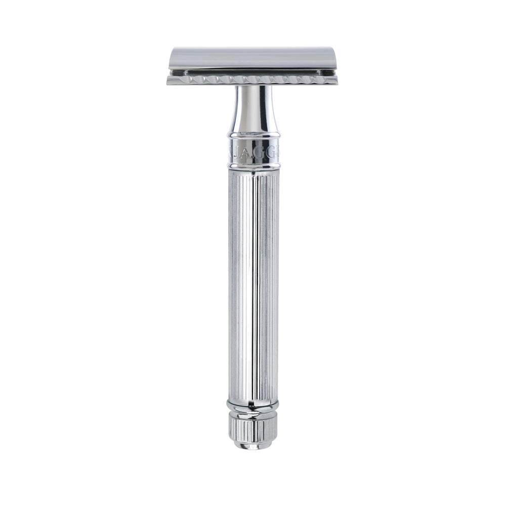 Edwin Jagger DE89LBLAMZ, cabezal doble filo, afeitado suave y preciso.
