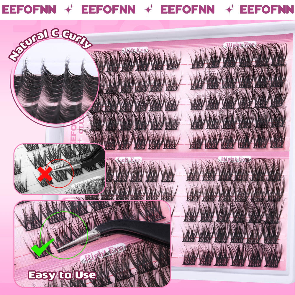 Eefofnn curvatura-C-Curly para un efecto de punta natural