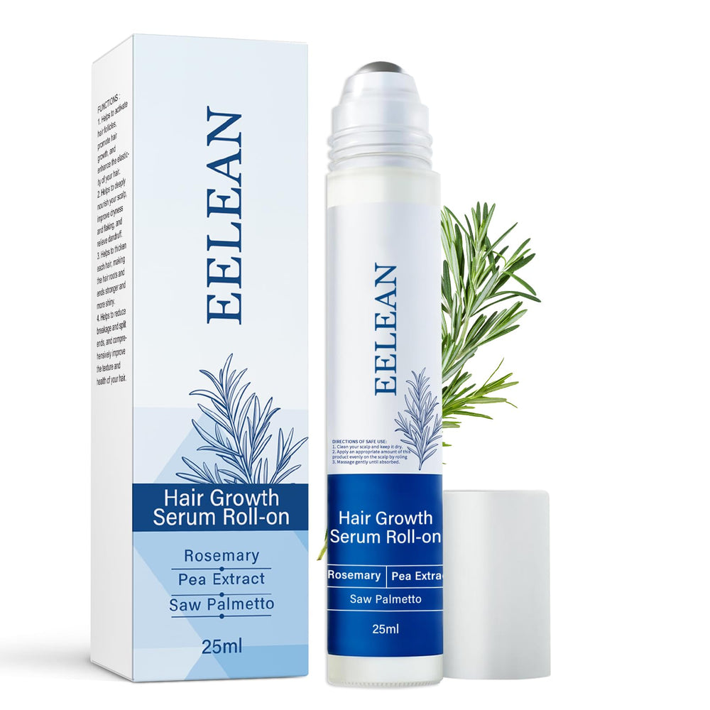 EELEAN Serum Roll-On de 25 ml para uso diario en el cuero cabelludo.