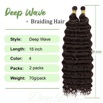 EERYA cabello crochet onda oceano 2paquetes, mezcla suave con tu cabello