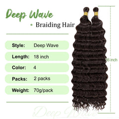 EERYA cabello crochet onda oceano 2paquetes, mezcla suave con tu cabello