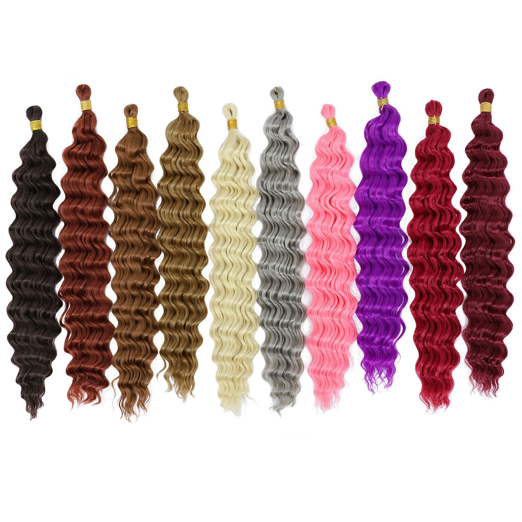 EERYA cabello crochet onda oceano bohemio, ideal para trenzas con estilo