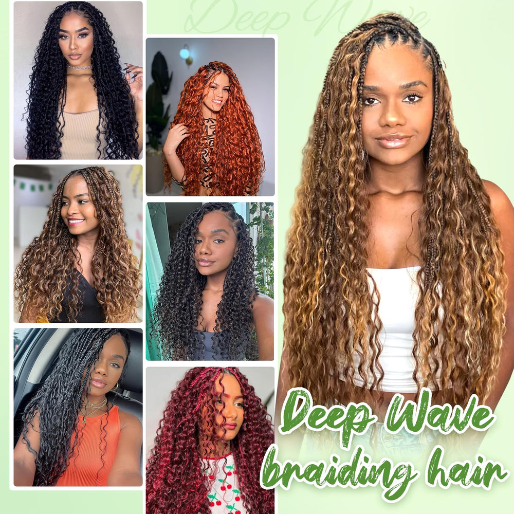 EERYA cabello crochet uso diario oceano, perfecto para looks rápidos
