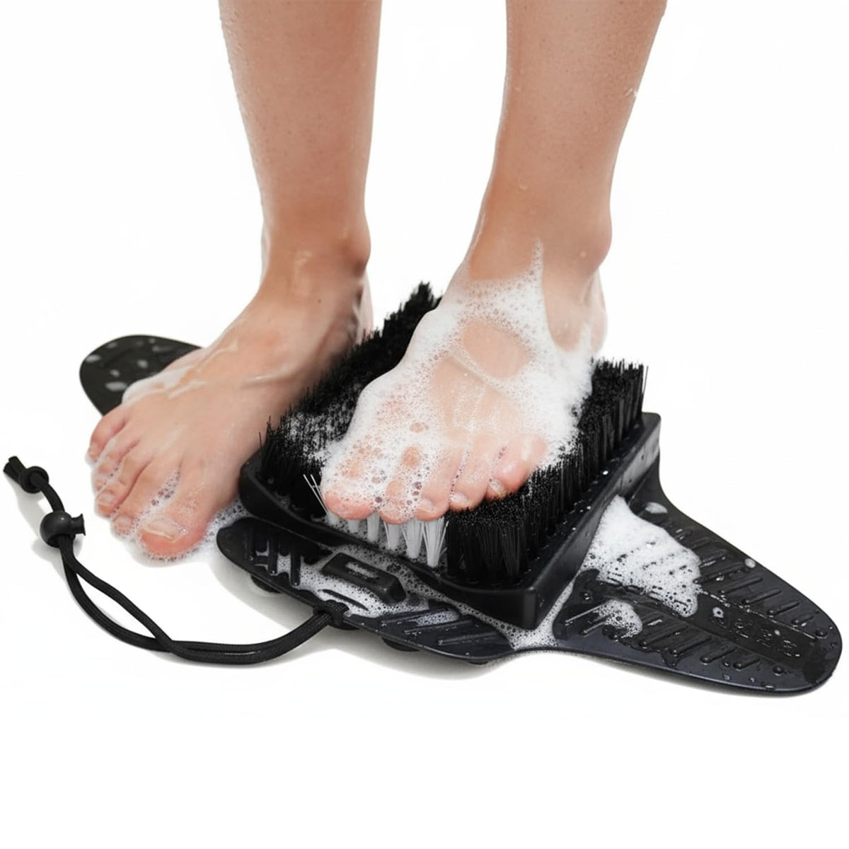Efforest escobilla para pies en la ducha con piedra pómez exfoliante