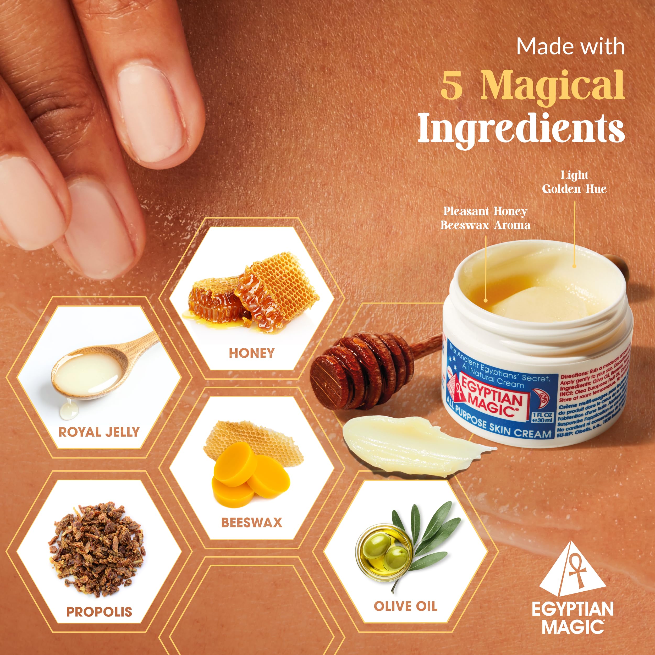 Egyptian Magic crema ojos hidratante, cuidado suave en la zona delicada
