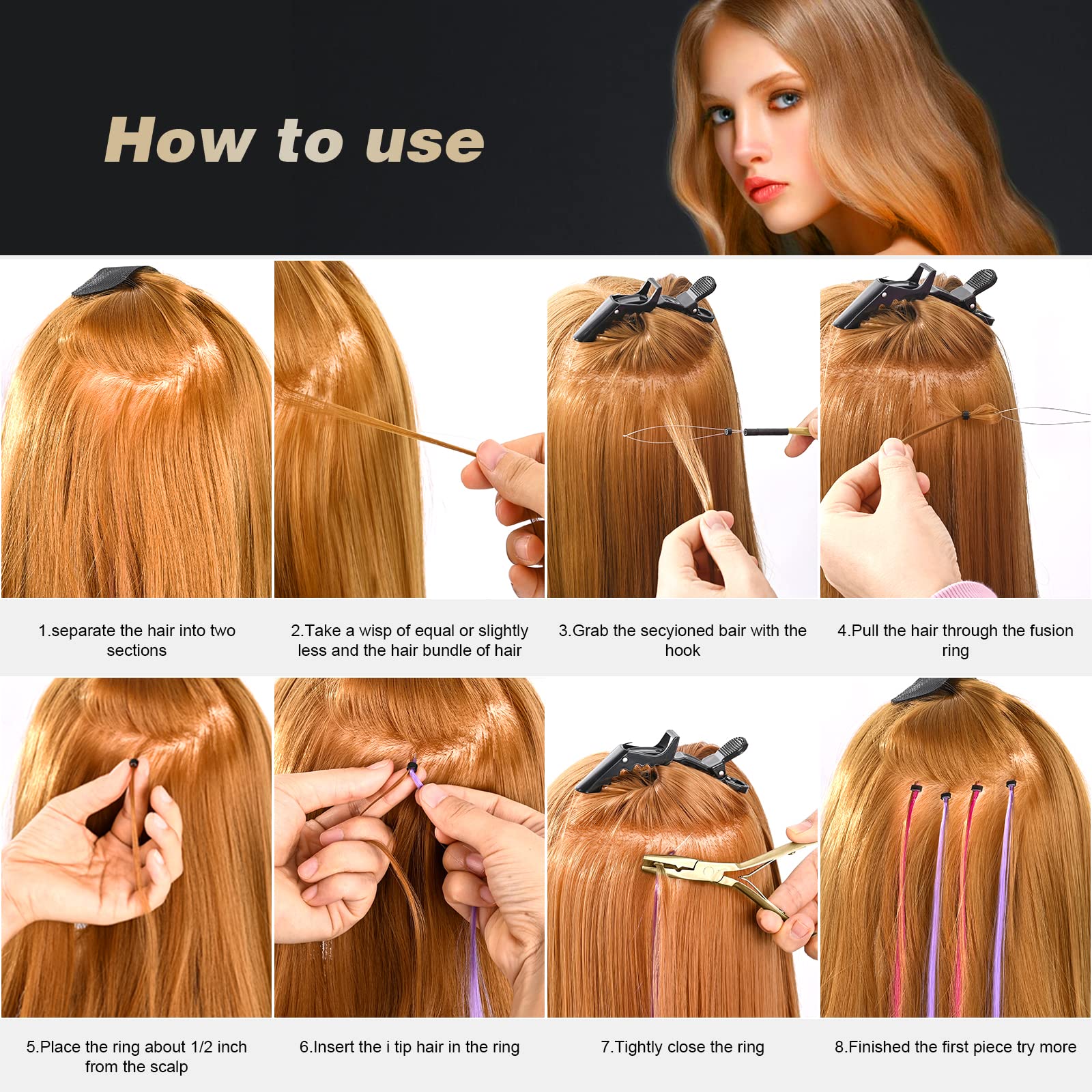 EHDIS pinzas multiusos para cabello permiten manejo cómodo durante styling y lavado.