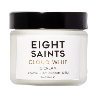 Eight Saints Cloud Whip: envase y etiqueta, crema hidratante sin aroma para uso diario.