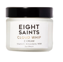 Eight Saints Cloud Whip: envase y etiqueta, crema hidratante sin aroma para uso diario.