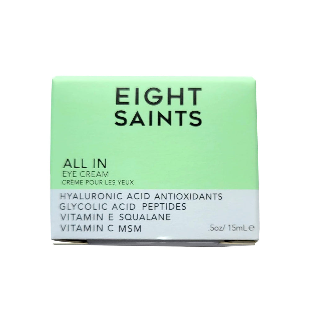 Eight Saints crema de ojos, libre de fragancia y pruebas de crueldad animal.