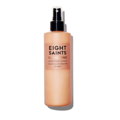 Eight Saints Island Time crema corporal en frasco, hidratación duradera para piel seca.