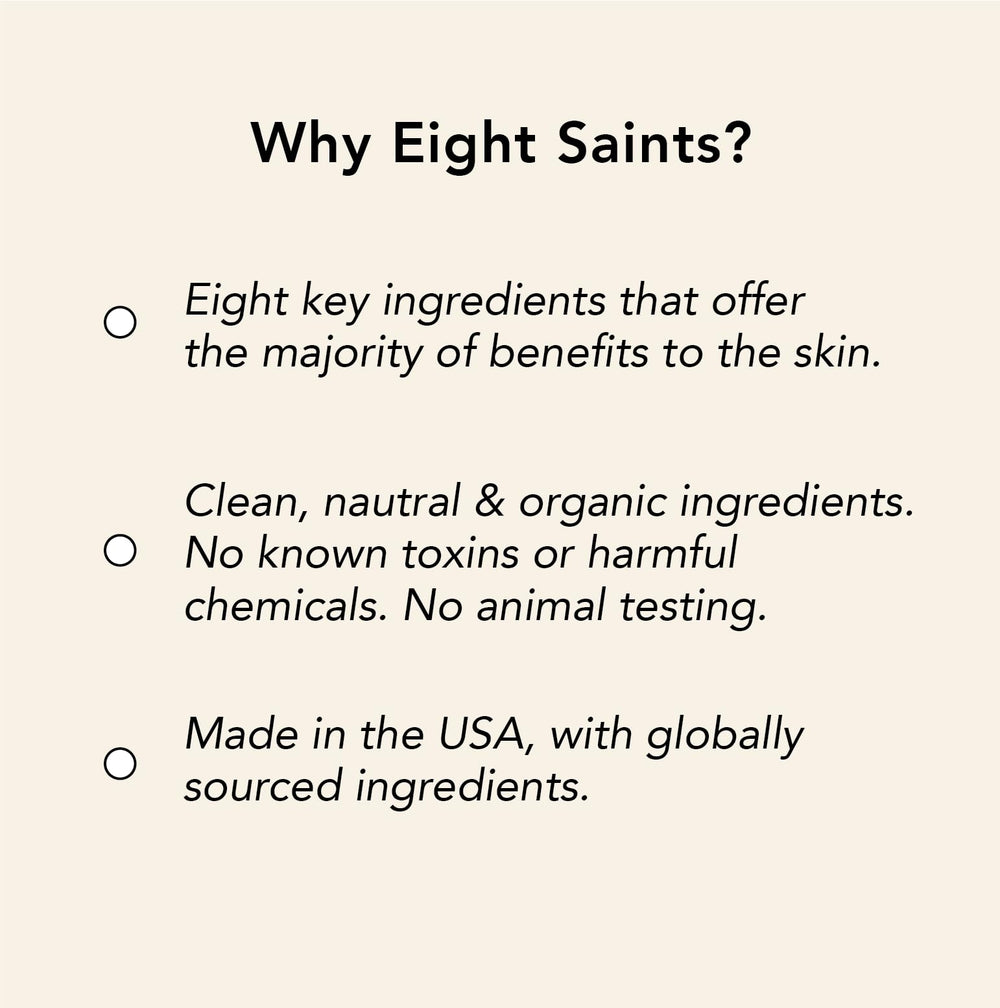 Eight Saints fragancia ausente, ideal para piel sensible.