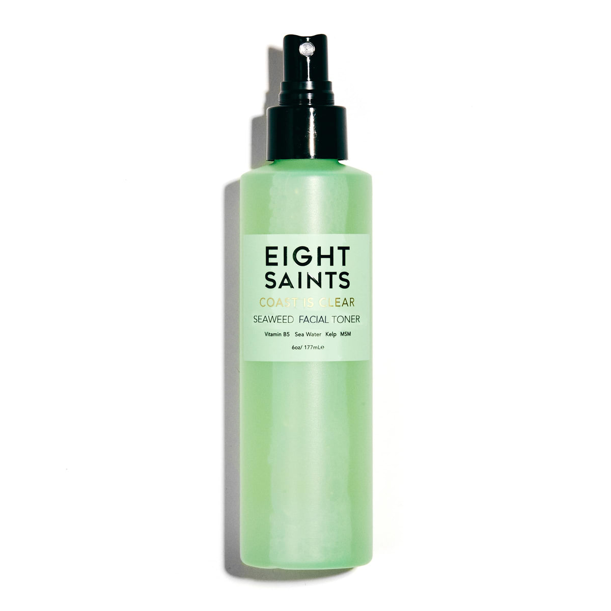 Eight Saints Coast is Clear tónico en botella purifica y equilibra la piel