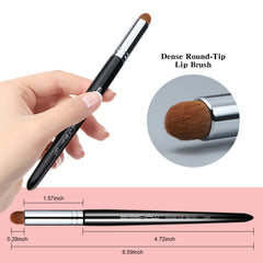 EIGSHOW brocha de labios, fibras densas y suaves para un acabado natural.