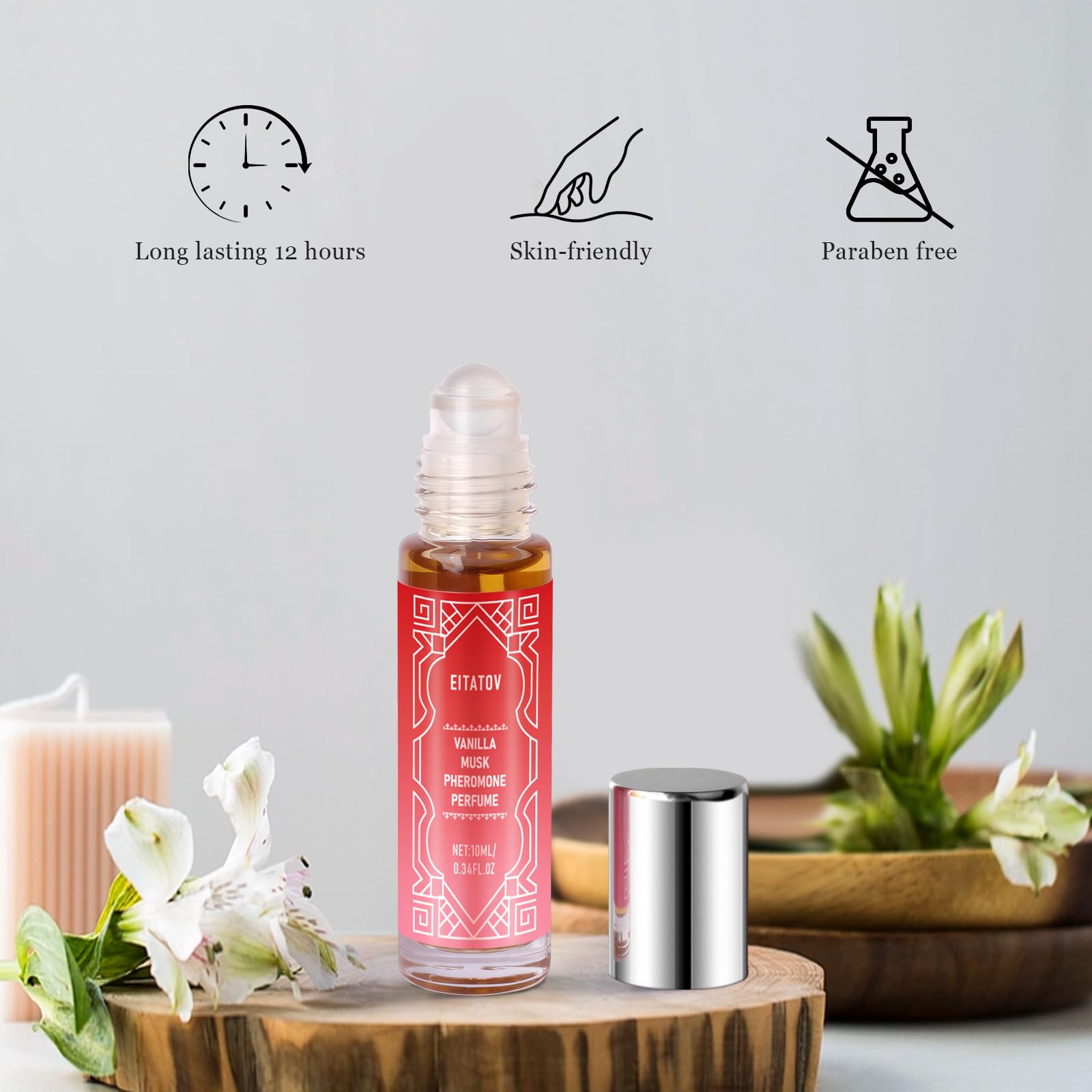 Eitatov Perfume de Feromonas ambiente-social aroma agradable que mejora la presencia.