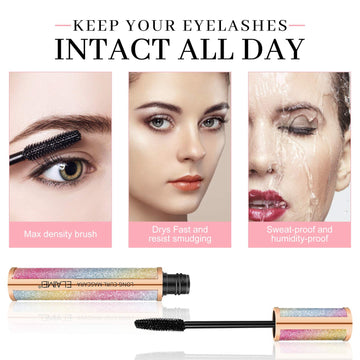 ELAIMEI Mascara Cream Waterproof, volumen intenso sin grumos en cada pasada.
