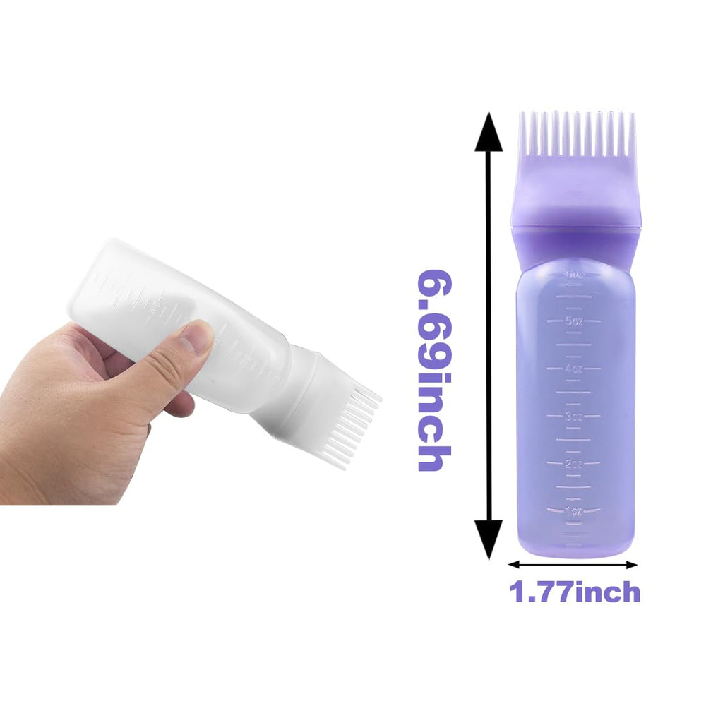 ELANE botellas en purpura, facilita aplicar aceite capilar de forma uniforme