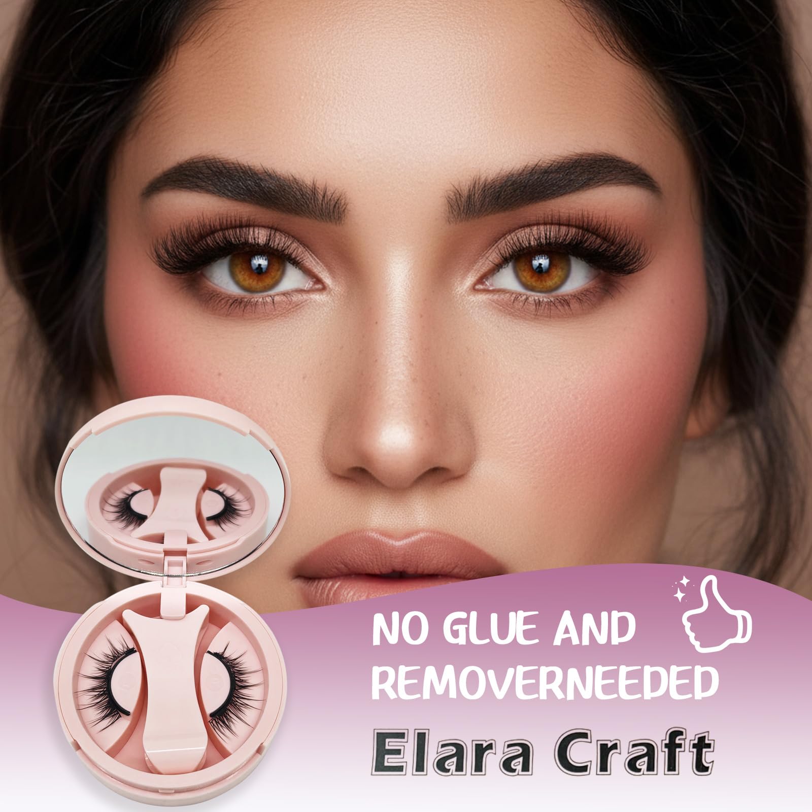 Elara Craft lashes are lightweight and waterproof for all-day comfort