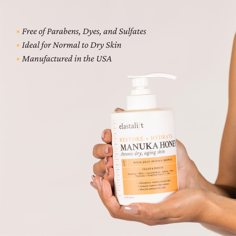 Protección de humedad con Manuka Honey en la crema de Elastalift.