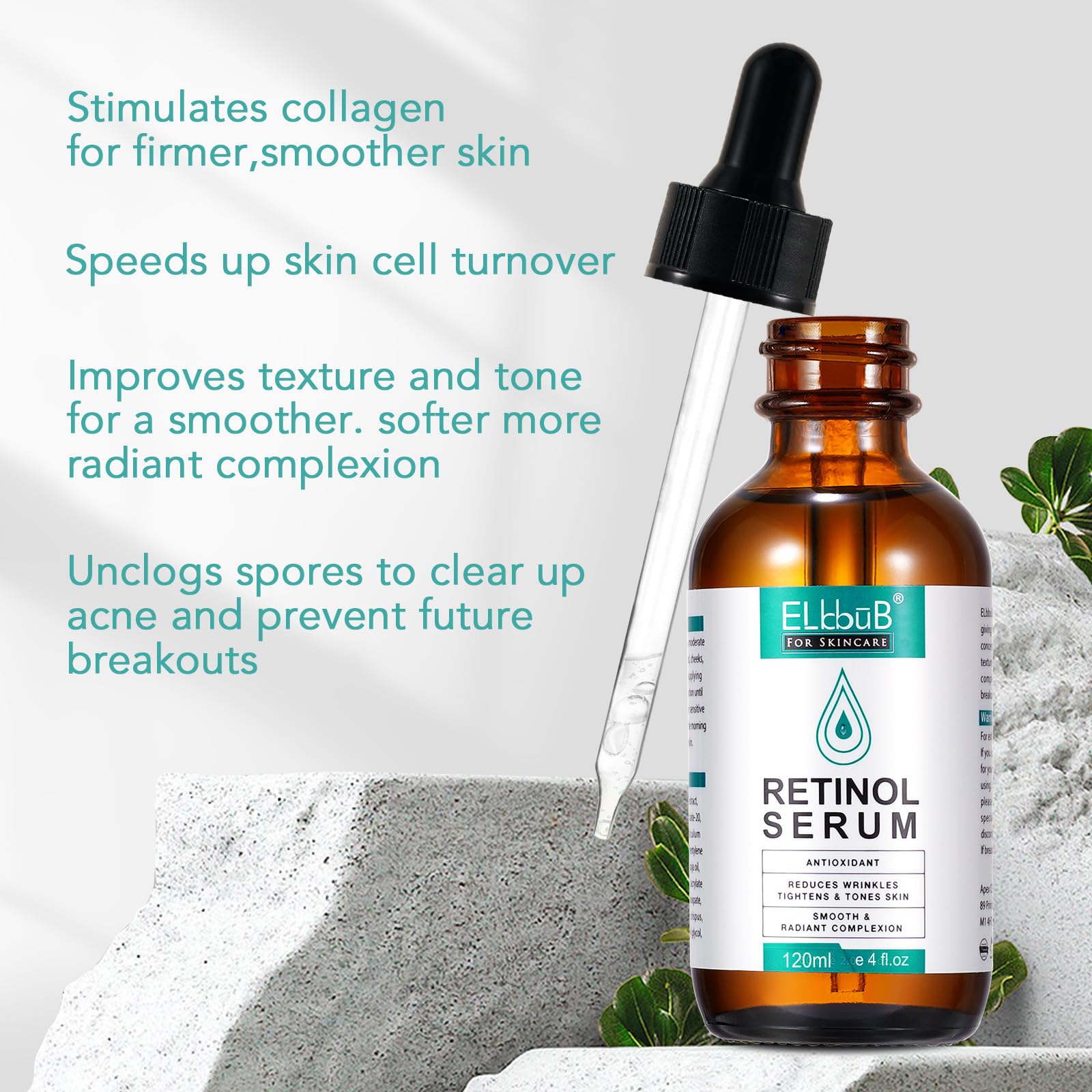 Aloe imagery communicates soothing comfort for sensitive or irritated skin.