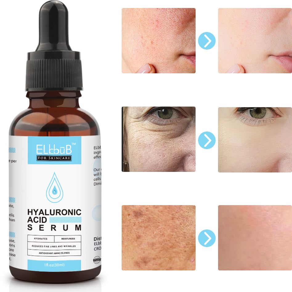 ELBBUB Rutina diaria con serums, aplicación suave y no grasa.