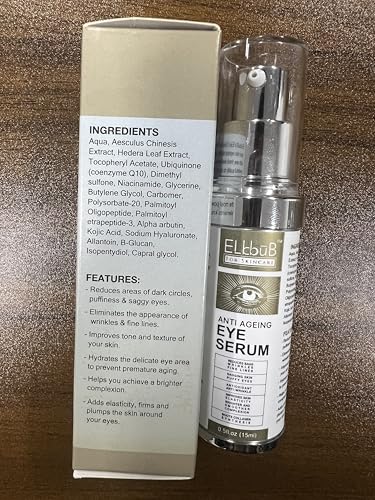 ELBBUB Sérum de Ojos Antienvejecimiento con aplicación precisa para reducir la hinchazón.