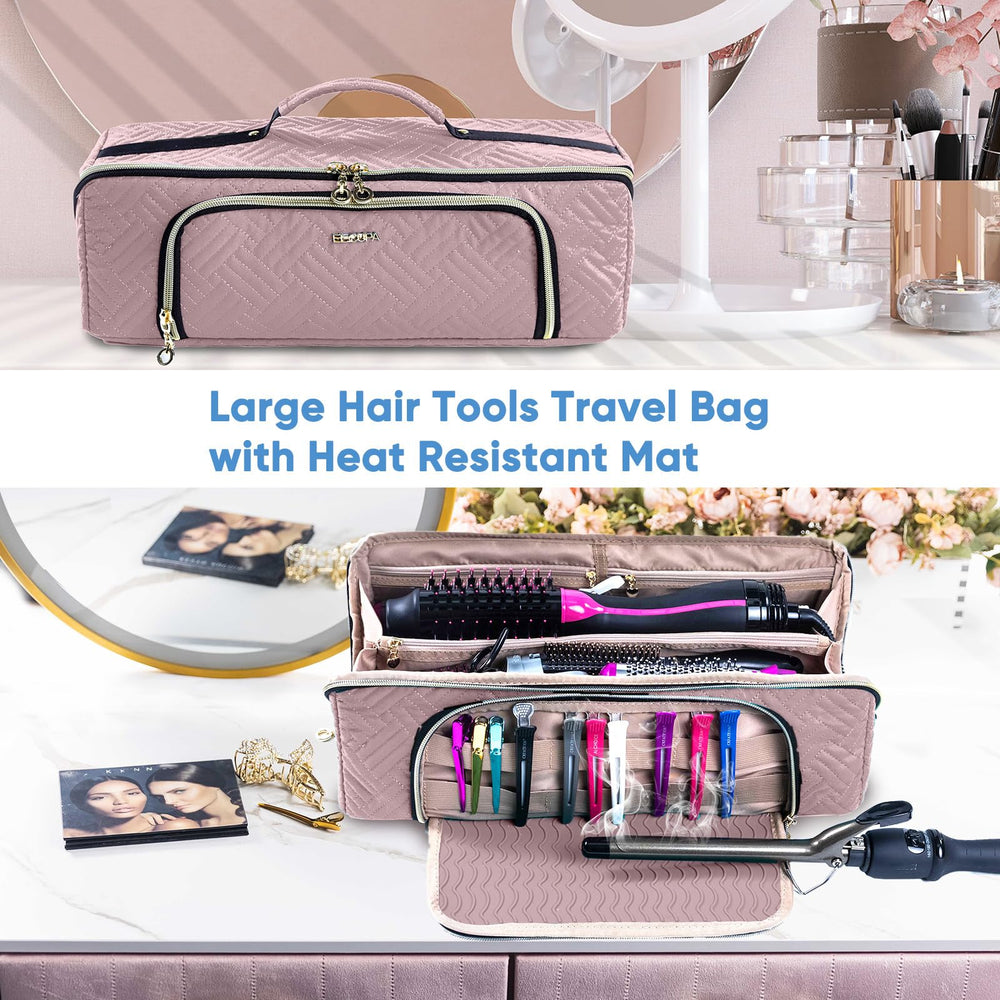 ELCUPA bolsa-viaje-multifuncional: ideal para cosméticos, higiene y herramientas