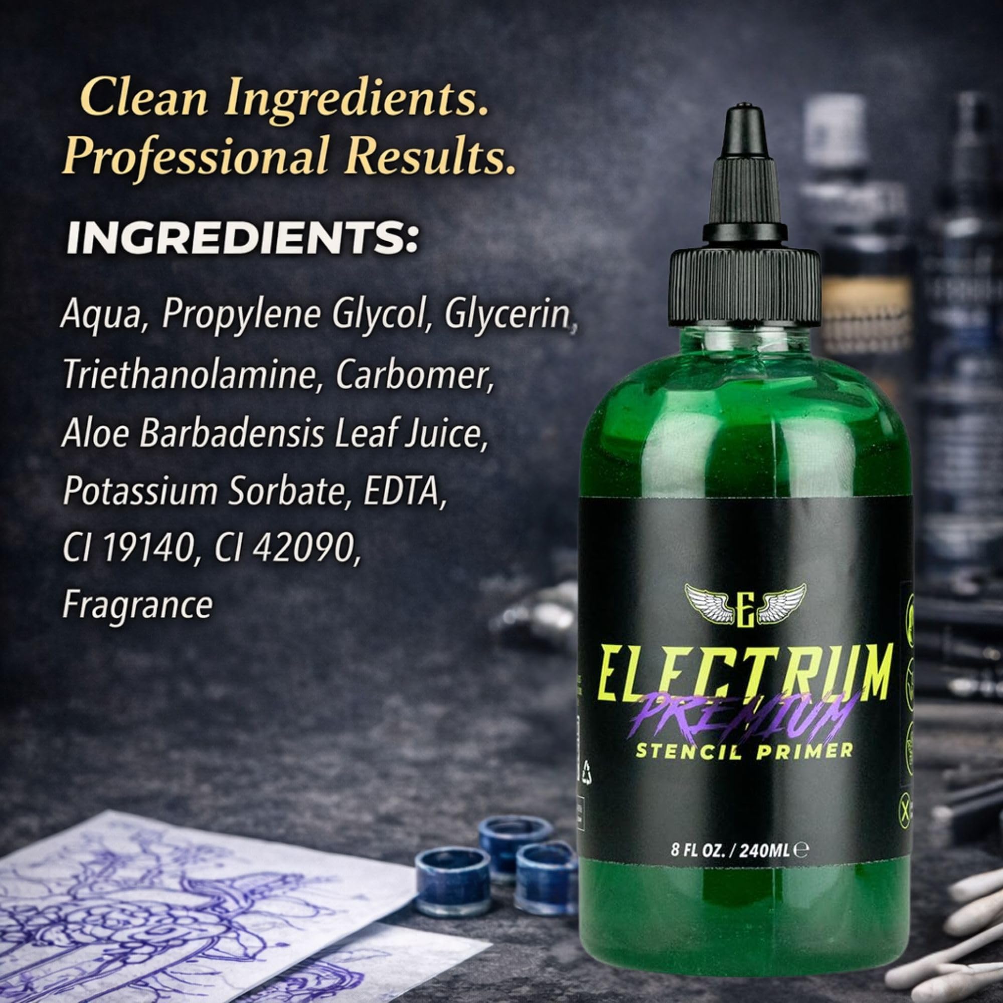 Electrum gel hecho en EE.UU garantiza calidad y seguridad.