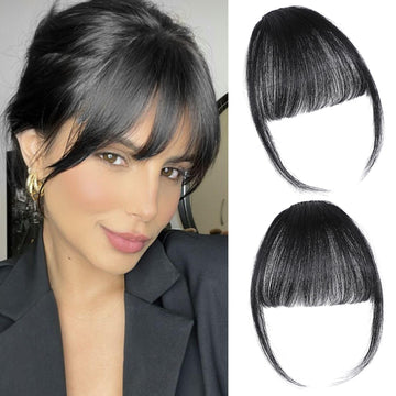 ELEFOCUS clip-in bangs natural blend for seamless day-to-day styling