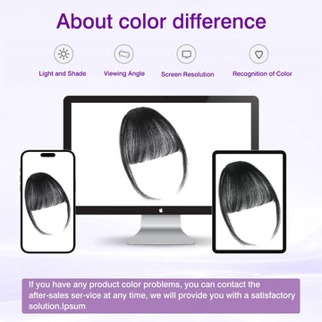 ELEFOCUS clip-in bangs suitable for parties, cosplay, weddings, daily wear