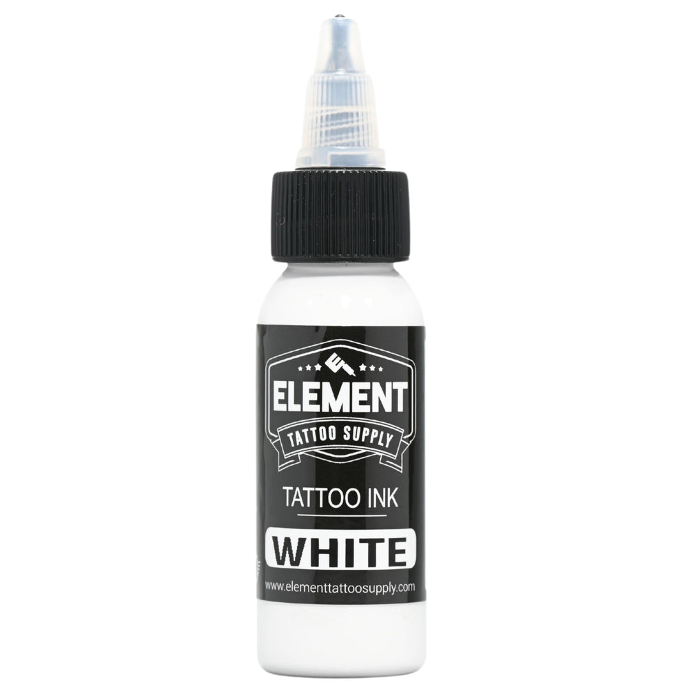 Element Tattoo Supply: tinta blanco sólido para realces y limpieza de líneas