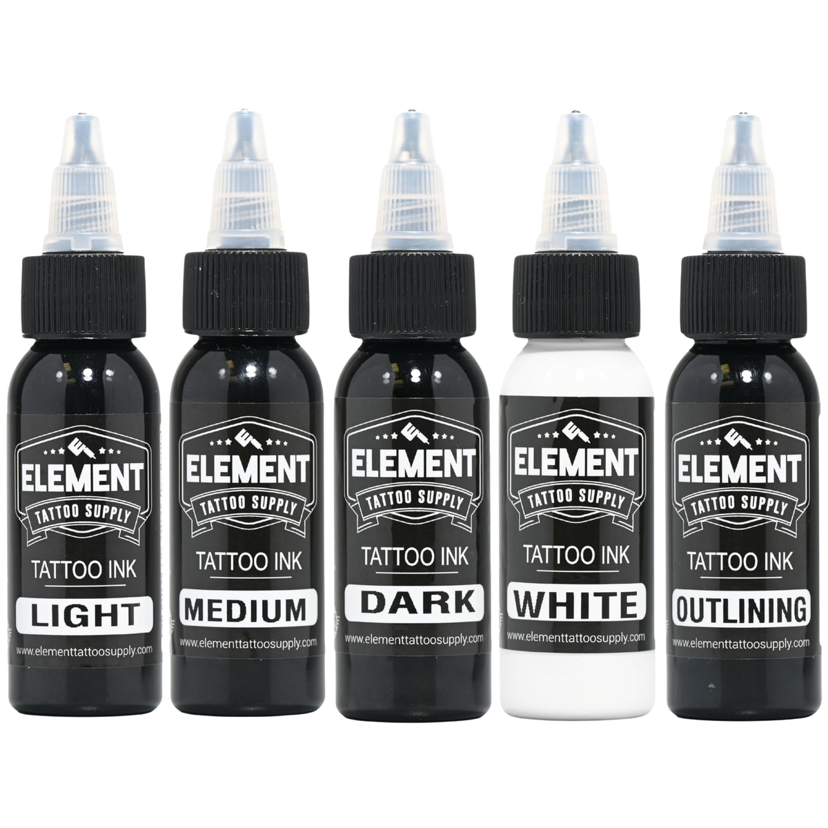 Element Tattoo Supply: tinta lavado gris 1oz en botella para sombreado suave