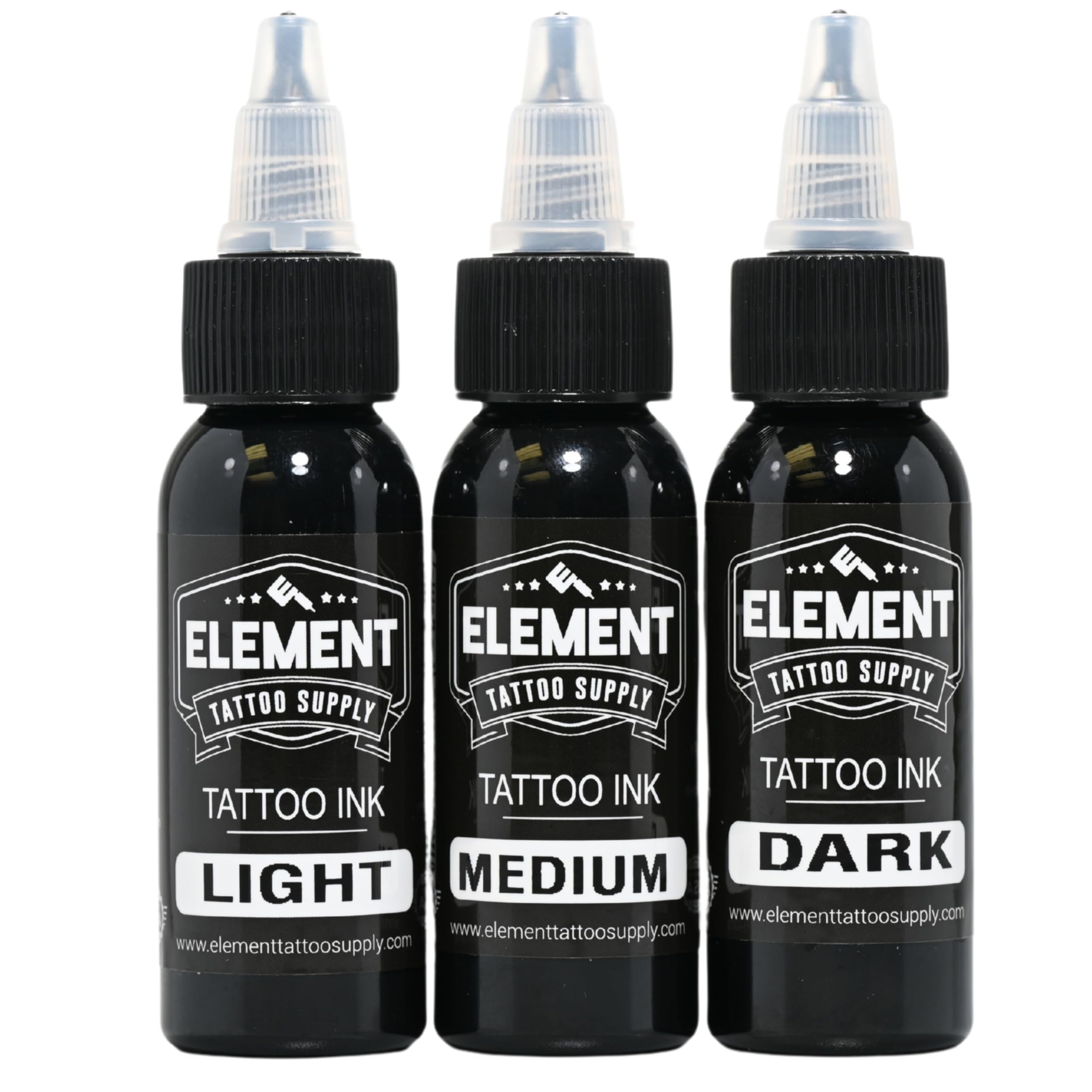 Element Tattoo Supply: tinta negro sólido para contornos definidos