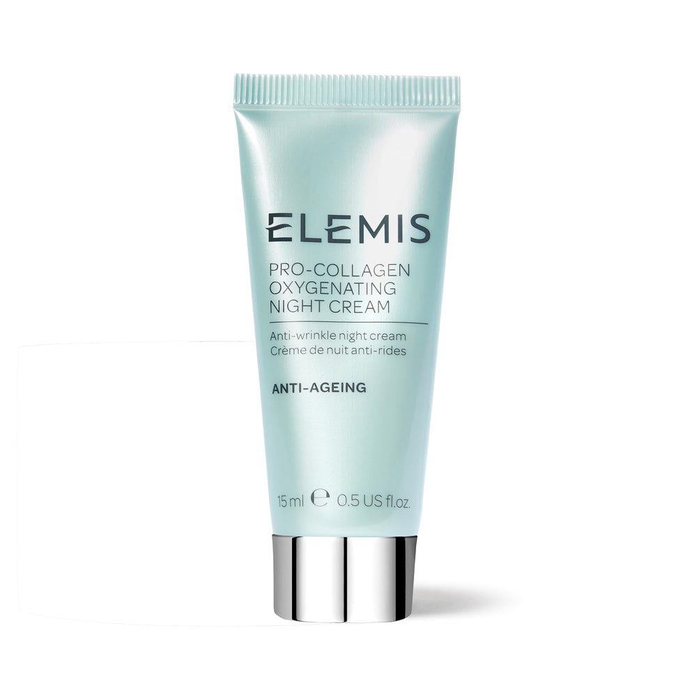 ELEMIS Pro-Collagen Night Cream en tubo de viaje para hidratación rápida.